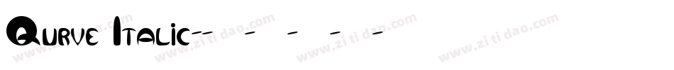Qurve Italic字体转换